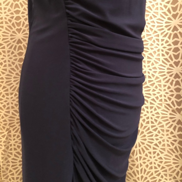 NWT Laundry by Shelli Segal Long Beaded Blue Dress - Picture 7 of 15